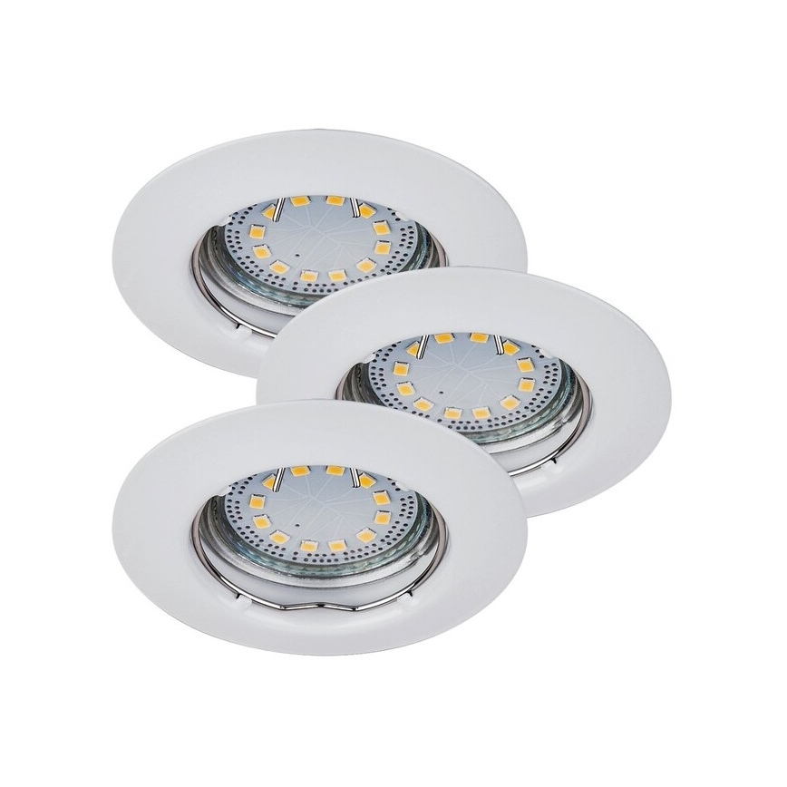 Rabalux - KIT 3xLED Infälld lampa 3xGU10/3W/230V IP40