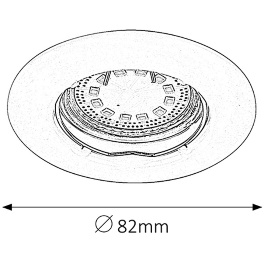 Rabalux - KIT 3xLED Infälld lampa 3xGU10/3W/230V IP40