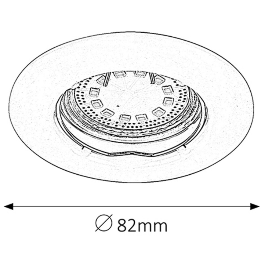 Rabalux - KIT 3xLED Badrum infälld lampa 3xGU10/3W/230V IP44