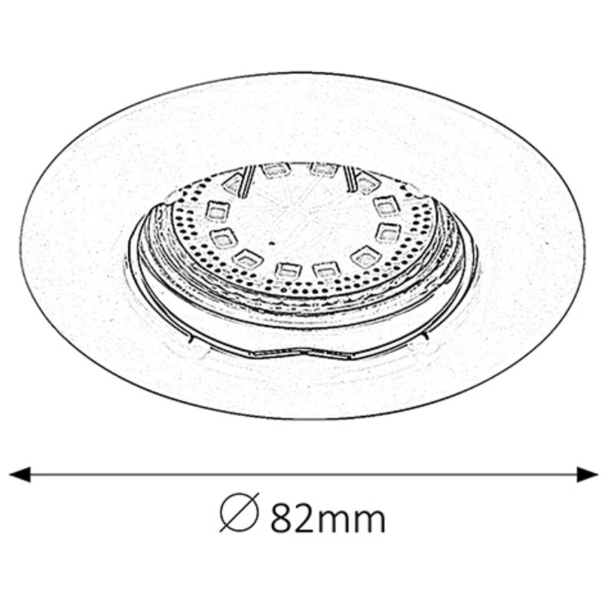 Rabalux - KIT 3xLED Infälld lampa 3xGU10/3W/230V IP40