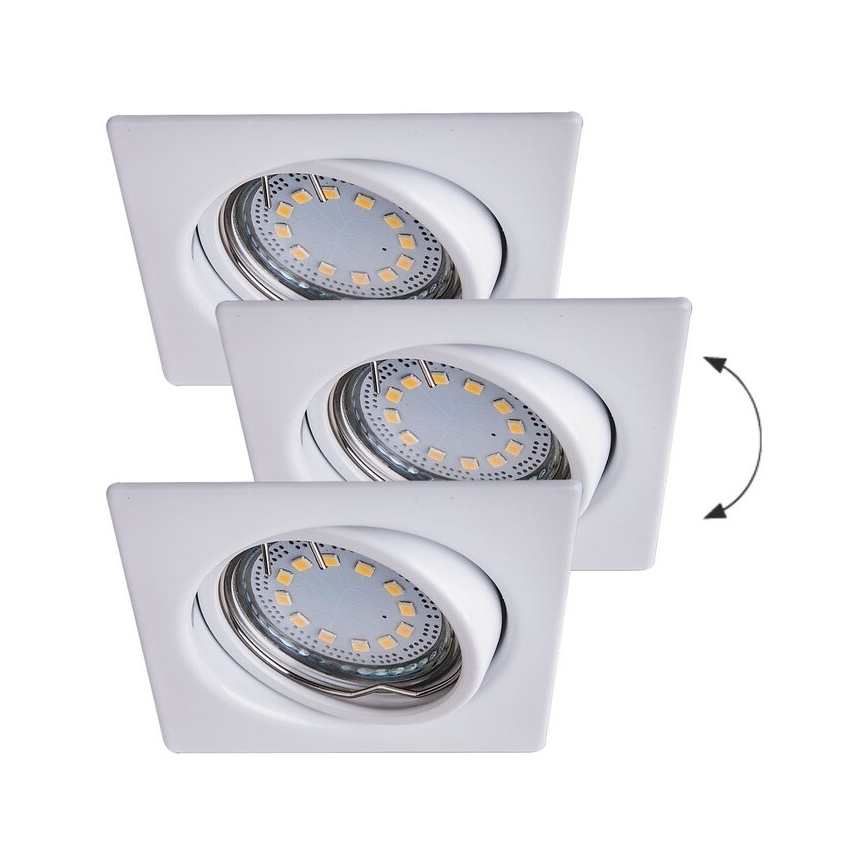 Rabalux - KIT 3xLED Infälld lampa 3xGU10/3W/230V IP40