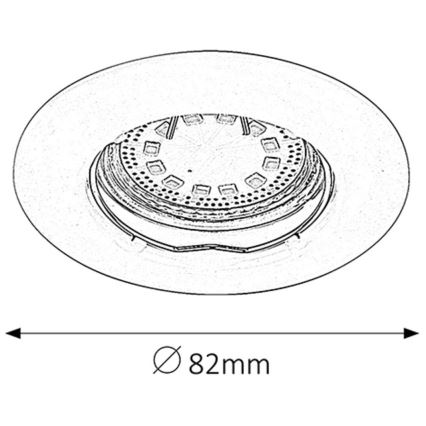 Rabalux - KIT 3xLED Infälld lampa 3xGU10/3W/230V IP40