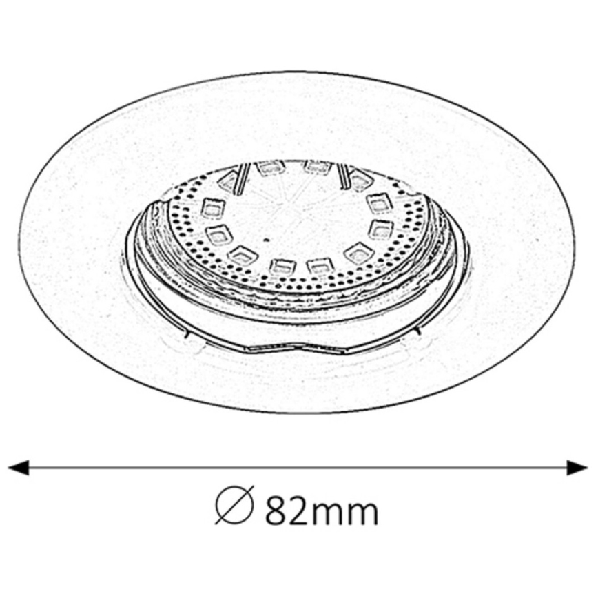 Rabalux - KIT 3xLED Infälld lampa 3xGU10/3W/230V IP40