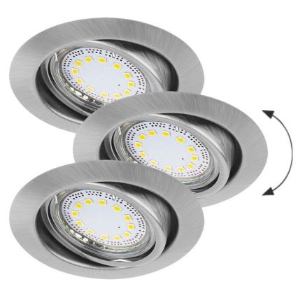 Rabalux - KIT 3xLED Infälld lampa 3xGU10/3W/230V IP40