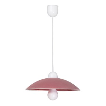Rabalux 1407 - Ljuskrona CUPOLA RANGE 1xE27/60W/230V röd