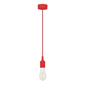 Rabalux 1414 - Hängande lampa ROXY E27/40W röd