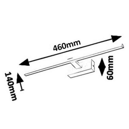 Rabalux - Badrumsspegel med LED-belysning LED/8W/230V IP23