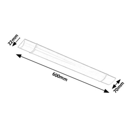 Rabalux 1451 - LED köksbelysning bänk BATTEN LED/20W/230V