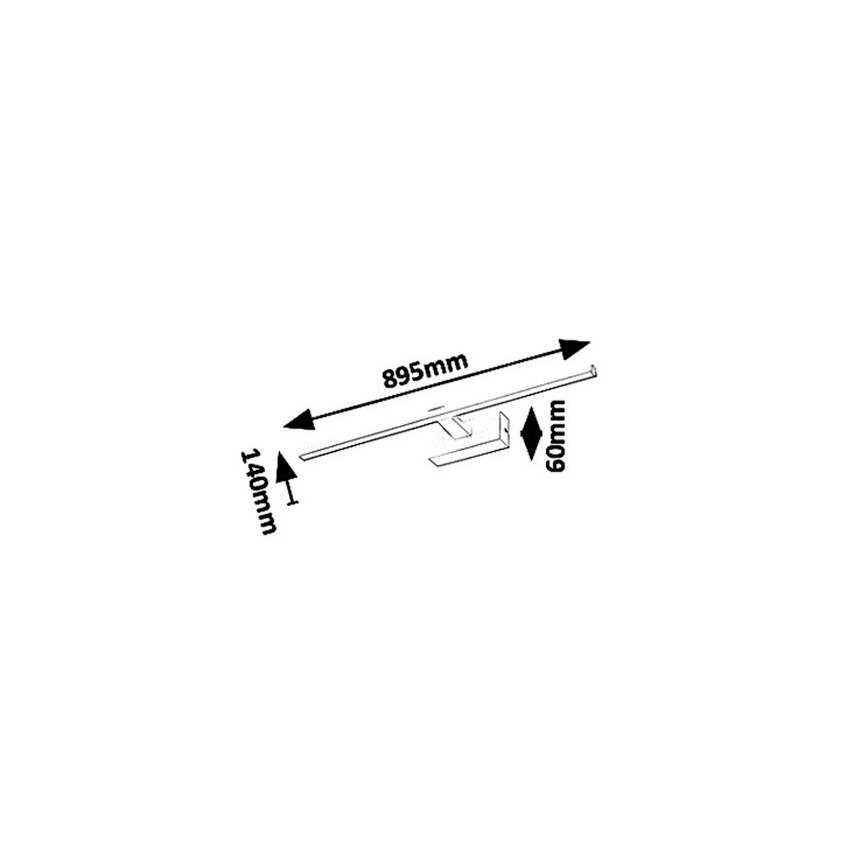 Rabalux 1464 - LED Badrum spegelbelysning ALBINA LED/18W/230V IP23