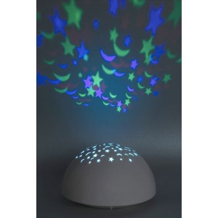 Rabalux 1470 - LED Nattlampa LINA RGB LED/0,5W/3xAA