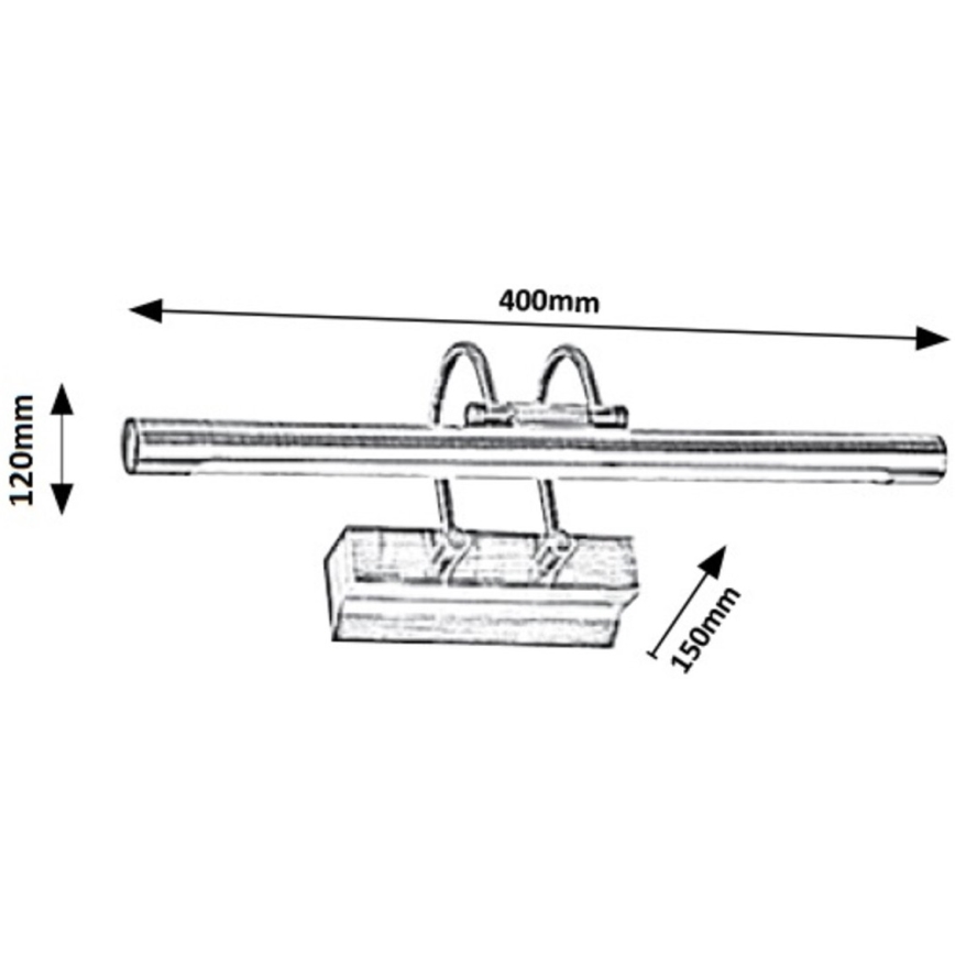 Rabalux - LED tavelbelysning LED/9W/230V