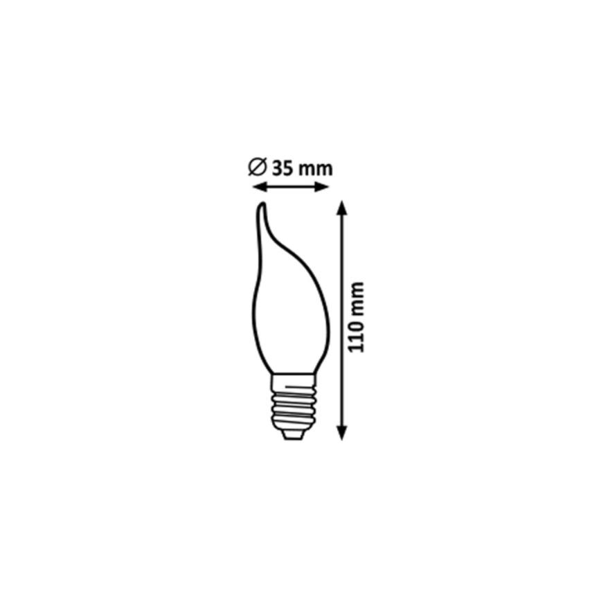 Rabalux - LED glödlampa CF35 E14/4,2W/230V 2700K