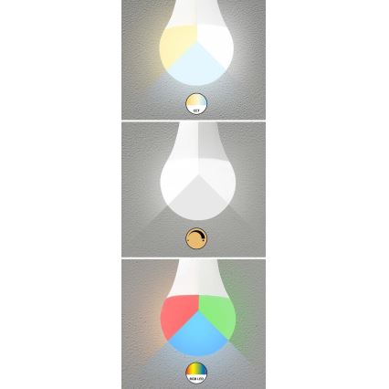 Rabalux 1980 - LED RGB Dimbar glödlampa C37 E14/5W/230V Wi-Fi 3000-6500K