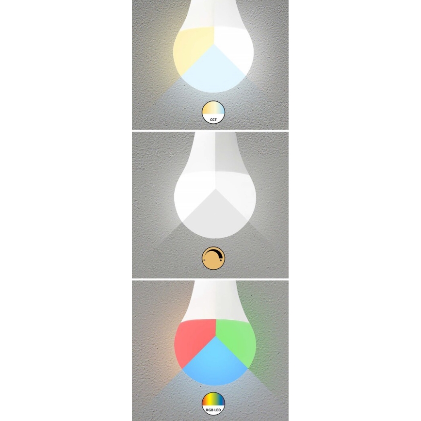 Rabalux 1980 - LED RGB Dimbar glödlampa C37 E14/5W/230V Wi-Fi 3000-6500K