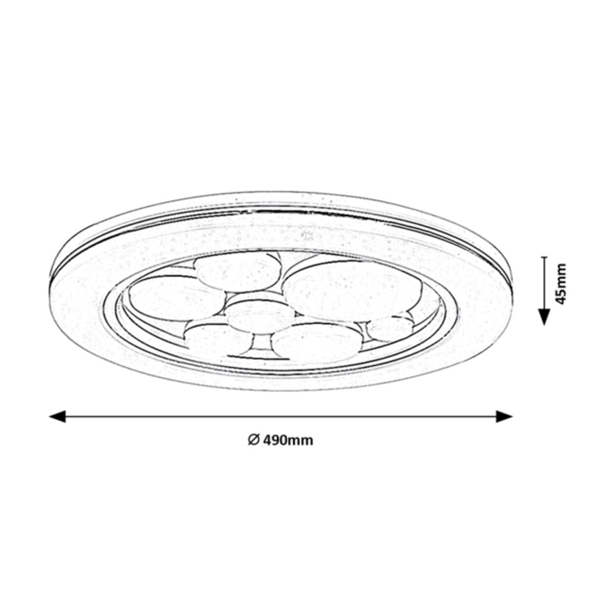 Rabalux - LED taklampa LED/36W/230V diameter 49 cm