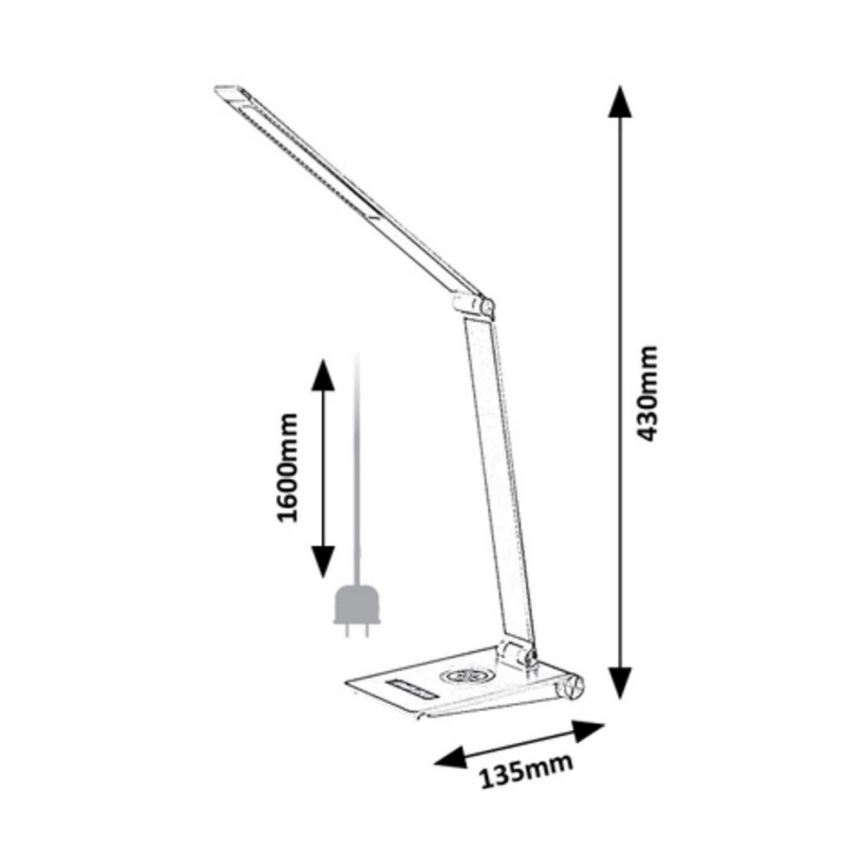 Rabalux 2029 - LED Dimbar bordslampa NILFGARD LED/13W/230V 2800-5000K