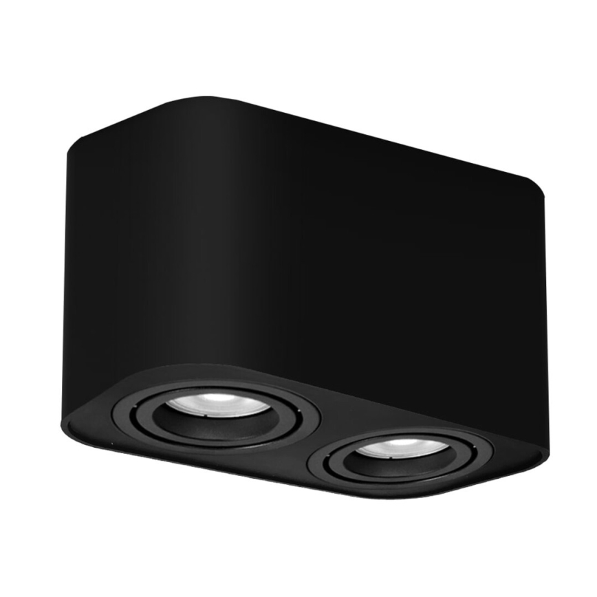 Rabalux - Spotlight 2xGU10/42W/230V svart