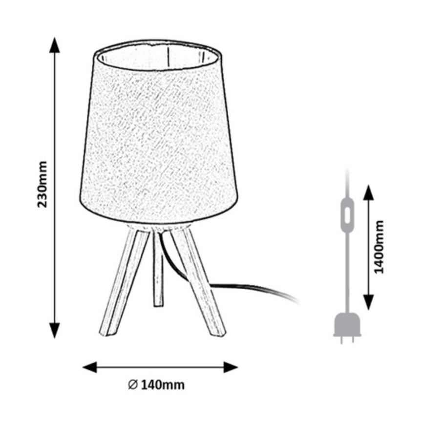 Rabalux - Bordslampa 1xE14/25W/230V beige