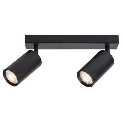 Rabalux - Tak spotlight 2xGU10/25W/230V svart