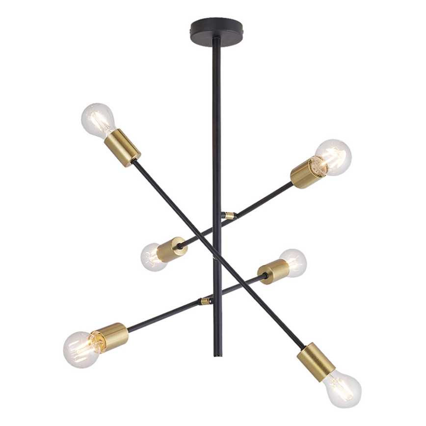 Rabalux 2104 - Hängande Ljuskrona LANNY 6xE27/15W/230V