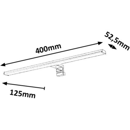 Rabalux 2114 - LED Badrum spegelbelysning LEVON LED/8W/230V IP44 40cm