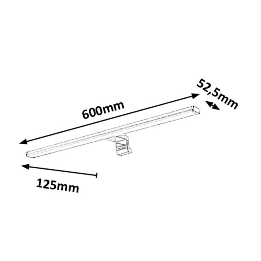 Rabalux 2115 - LED Badrum spegelbelysning LEVON LED/12W/230V IP44 60cm