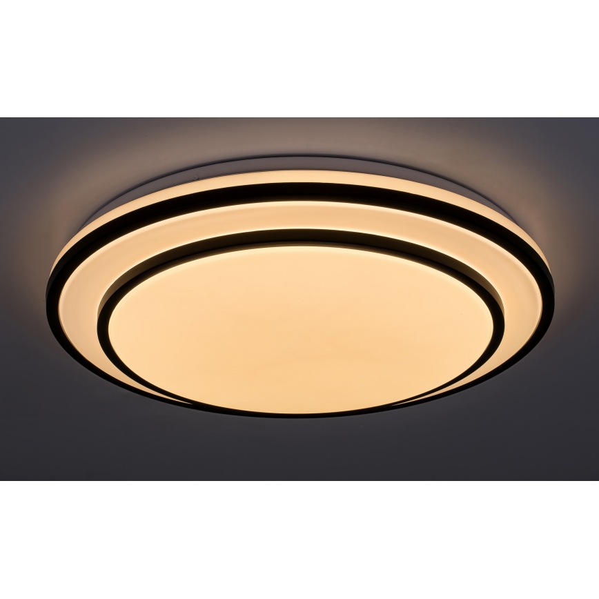 Rabalux - Dimbart LED-takarmatur LED/40W/230V 3000-6500K svart Ø 49 cm + fjärrkontroll