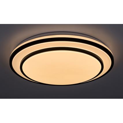 Rabalux 2130 - LED Dimbar taklampa LED/40W/230V svart+ fjärrkontroll
