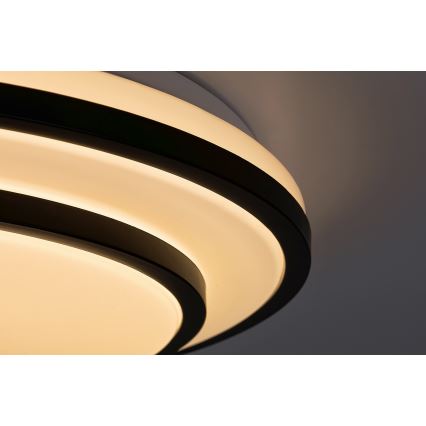 Rabalux 2130 - LED Dimbar taklampa LED/40W/230V svart+ fjärrkontroll