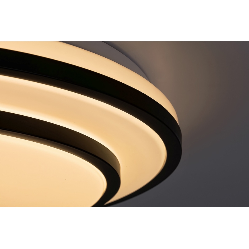 Rabalux 2130 - LED Dimbar taklampa LED/40W/230V svart+ fjärrkontroll