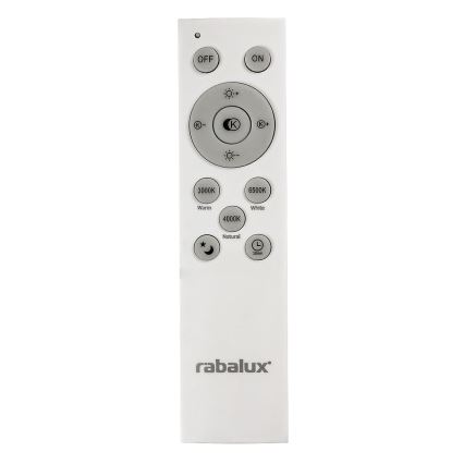 Rabalux - LED-dimmbar taklampa LED/40W/230V 3000-6500K silver Ø 49 cm + fjärrkontroll