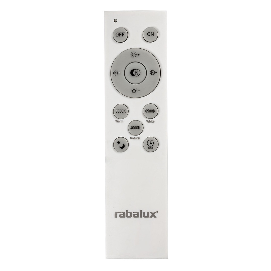 Rabalux 2131 - LED Dimbar taklampa LED/40W/230V silver + fjärrkontroll