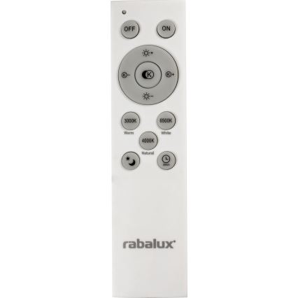Rabalux 2131 - LED Dimbar taklampa LED/40W/230V silver + fjärrkontroll