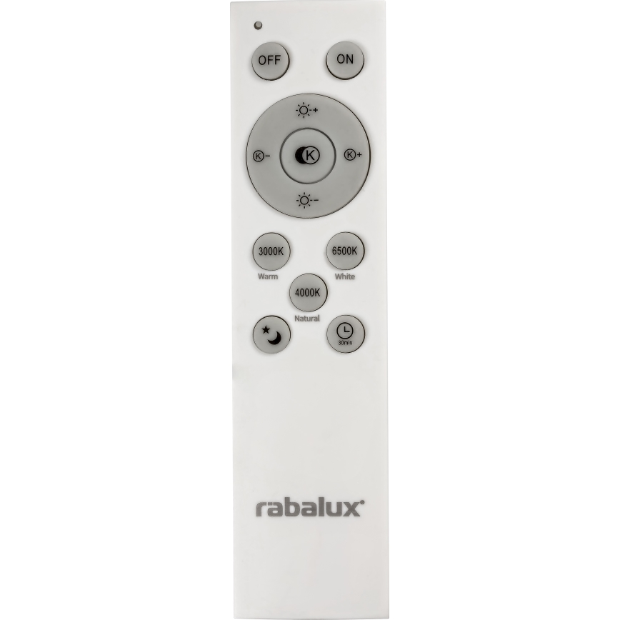 Rabalux 2131 - LED Dimbar taklampa LED/40W/230V silver + fjärrkontroll