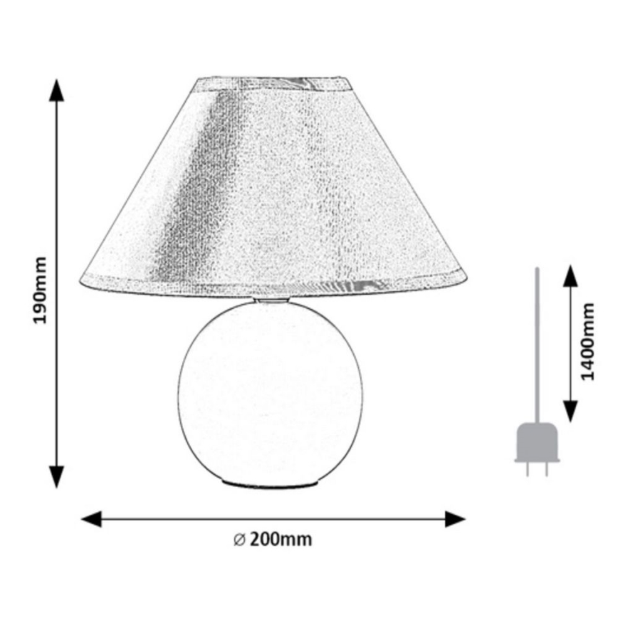 Rabalux - Bordslampa 1xE14/40W/230V