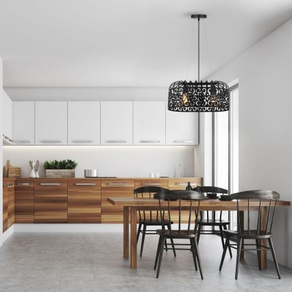 Rabalux 2157 - Ljuskrona ALESSANDRA 2xE27/60W/230V svart