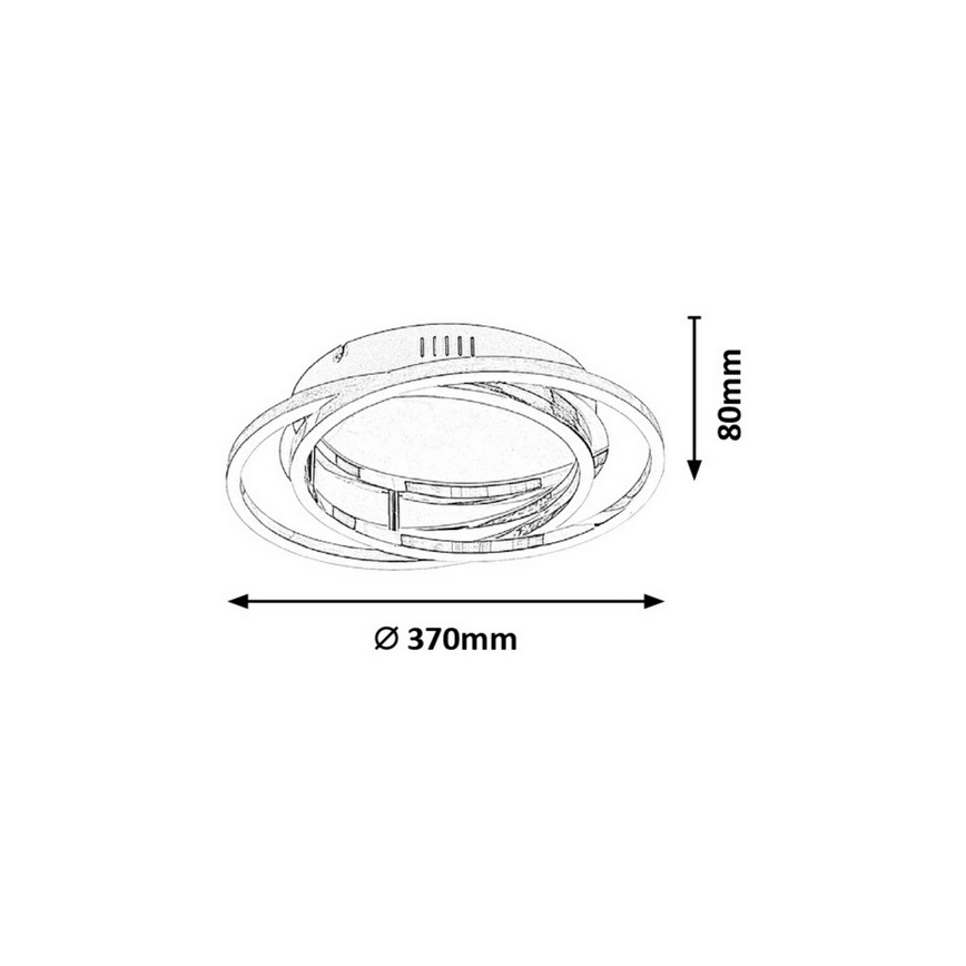 Rabalux 2184 - LED Takbelysning SELENA LED/30W/230V diameter 37cm