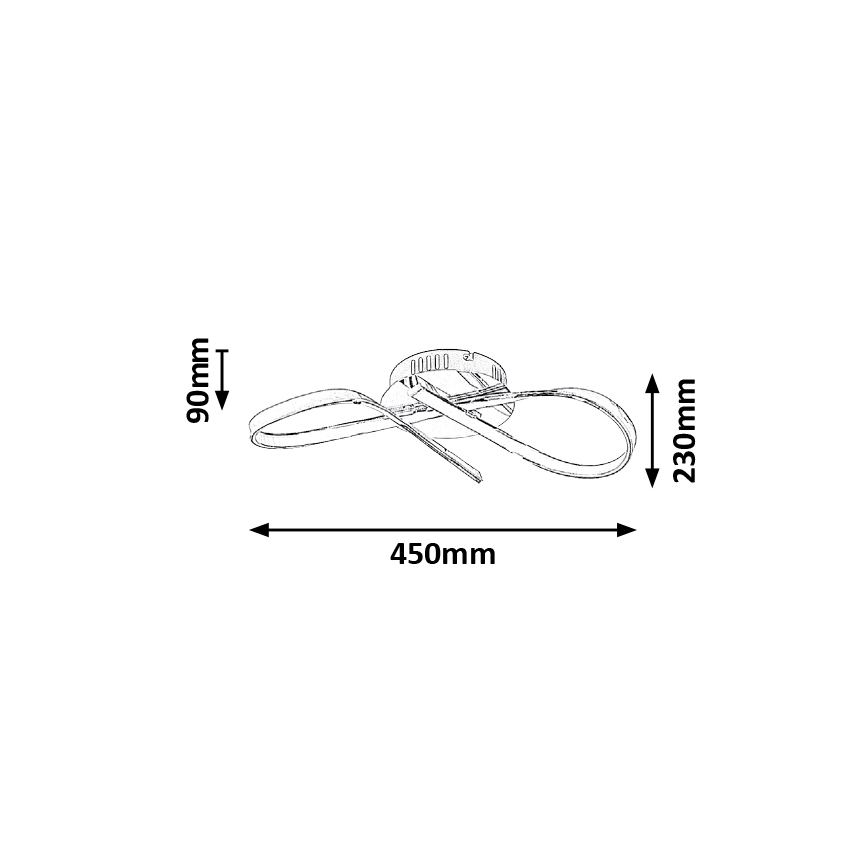 Rabalux - LED taklampa LED/20W/230V diameter 43 cm