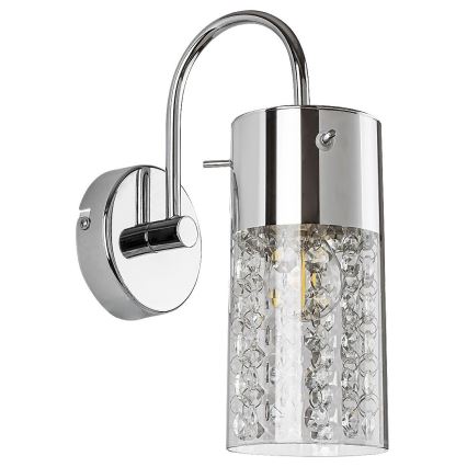 Rabalux - Vägglampa för badrum 1xE14/40W/230V IP44 skinande krom