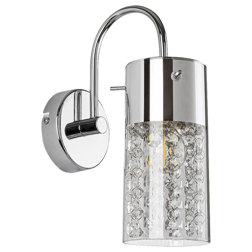 Rabalux - Vägglampa för badrum 1xE14/40W/230V IP44 skinande krom