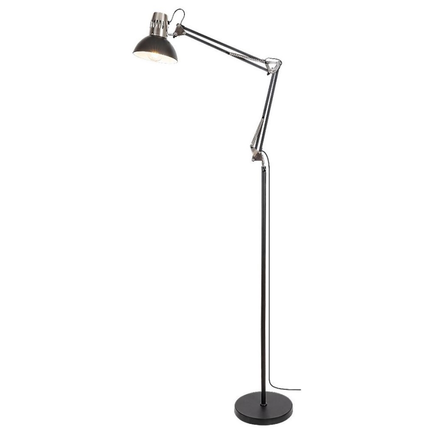 Rabalux - Golv lampa 1xE27/40W/230V svart/skinande krom