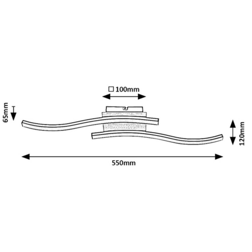 Rabalux - LED fäst ljuskrona 2xLED/12W/230V
