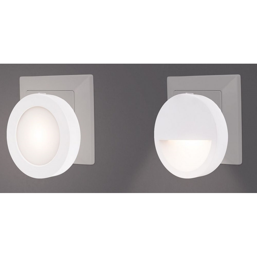 Rabalux - LED nattlampa med sensor LED/0,5W/230V 3000K diameter 65 mm