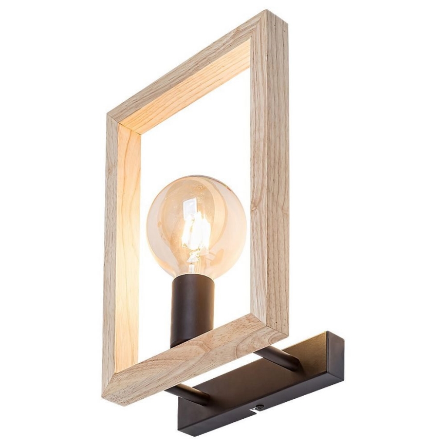 Rabalux - Vägglampa 1xE27/40W/230V svart/bok
