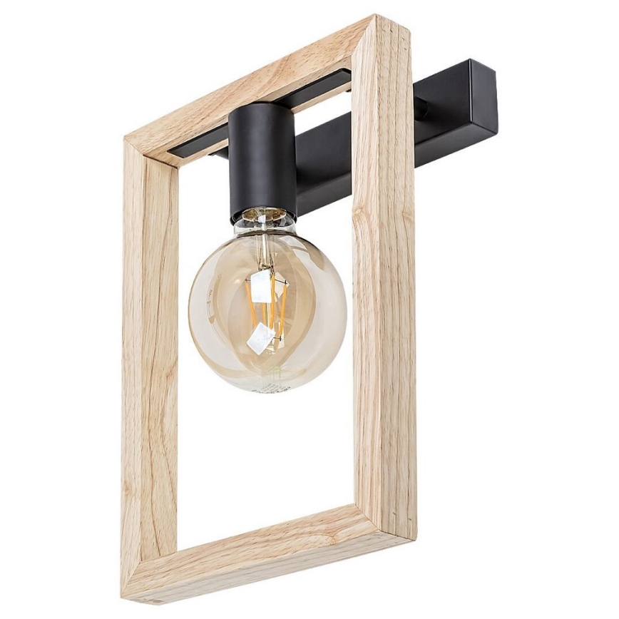Rabalux - Vägglampa 1xE27/40W/230V svart/bok