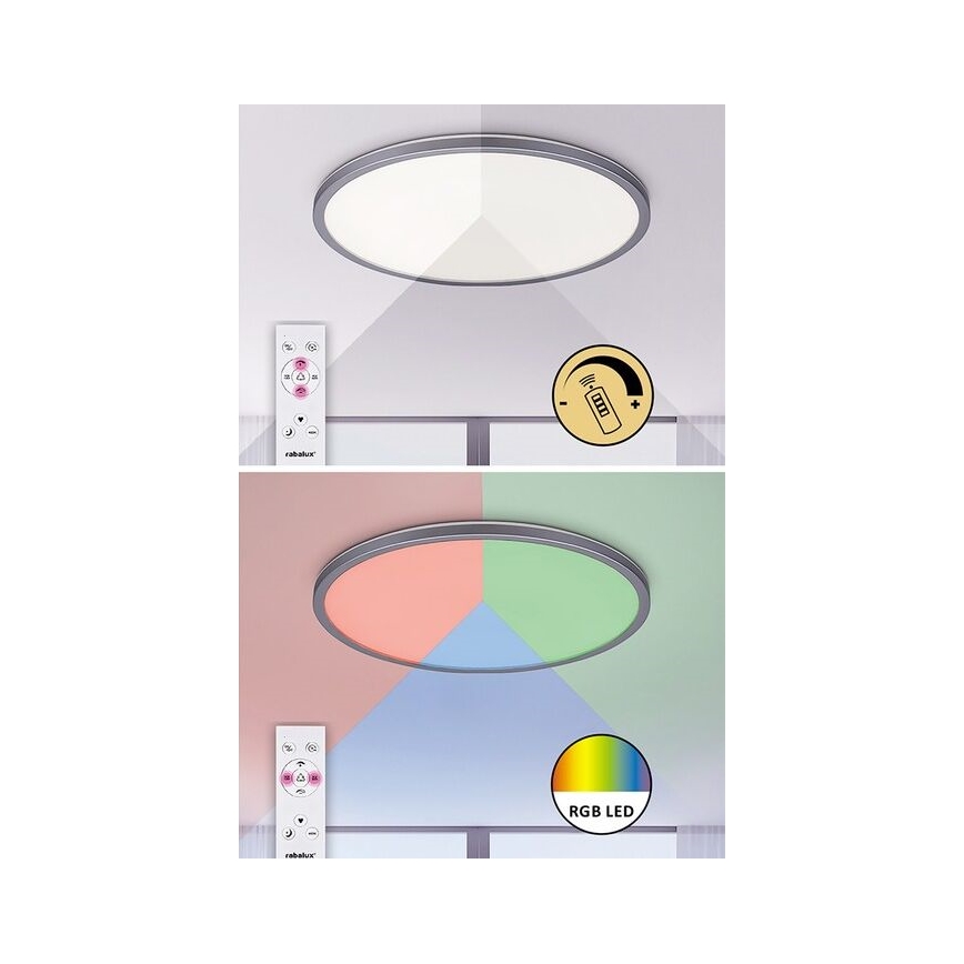 Rabalux - LED RGB dimbar taklampa LED/22W/230V Wi-Fi Tuya + fjärrkontroll