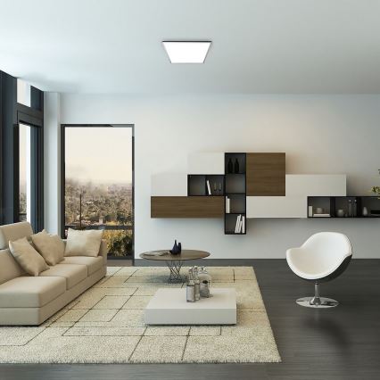 Rabalux - Dimbart LED RGB-takarmatur LED/22W/230V med Wi‑Fi (Tuya) och fjärrkontroll 42x42 cm