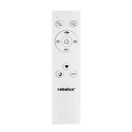 Rabalux - Dimbart LED RGB-takarmatur LED/22W/230V med Wi‑Fi (Tuya) och fjärrkontroll 42x42 cm