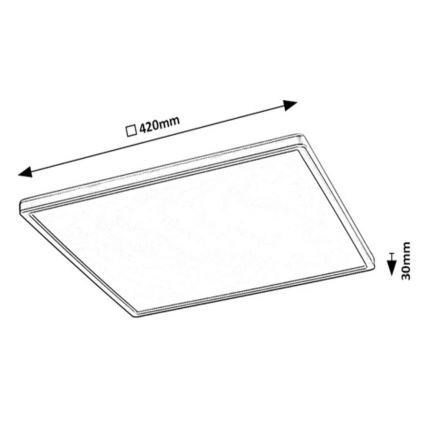 Rabalux - LED RGB dimbar taklampa LED/22W/230V Wi-Fi Tuya + fjärrkontroll