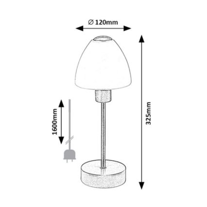 Rabalux - Ljusreglerad bordslampa 1xE14/40W/230V matt krom